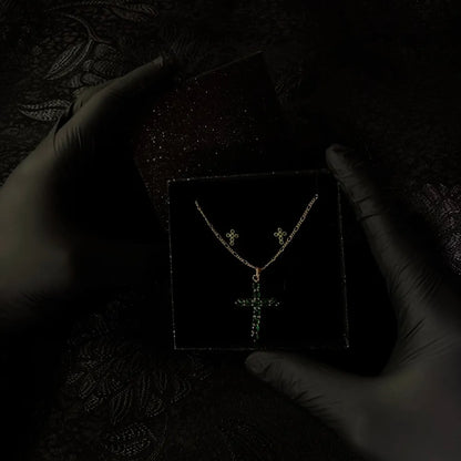 Regala Elegancia & Estilo Sin Esfuerzo — Set de Cadena + Aretes Perfecto para Sorprender
